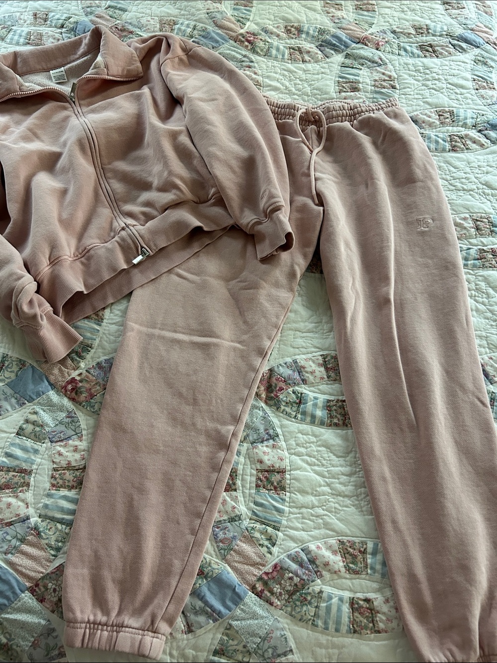 PINK Victoria's Secret Dusty Mauve Drawstring Joggers